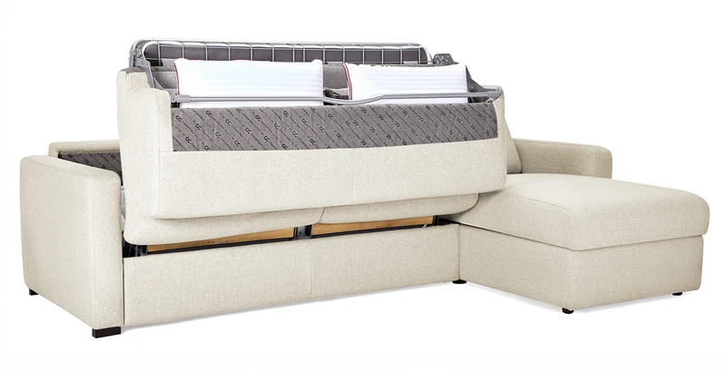MILANO - Canapé d'angle convertible 4 places - Tweed
