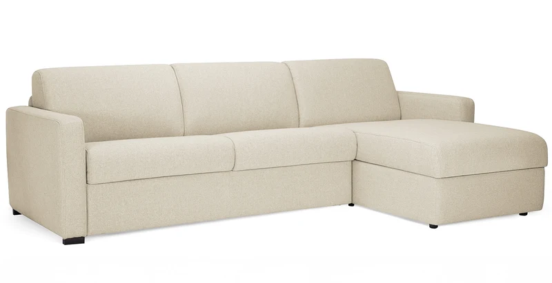 MILANO - Canapé d'angle convertible 4 places - Tweed