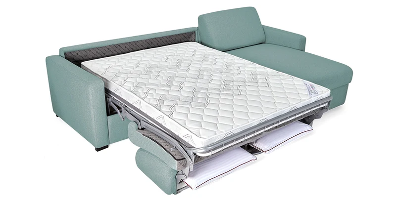 MILANO - Canapé d'angle convertible 4 places - Tweed