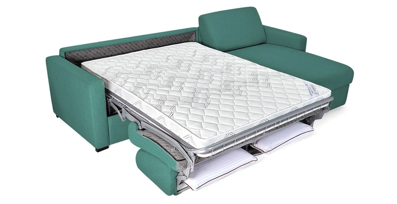 MILANO - Canapé d'angle convertible 4 places - Tweed