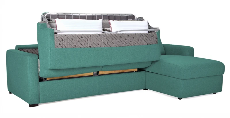 MILANO - Canapé d'angle convertible 4 places - Tweed