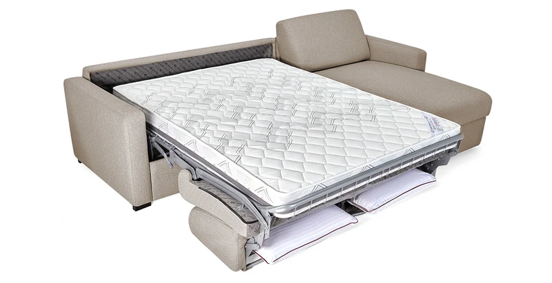 MILANO - Canapé d'angle convertible 4 places - Tweed