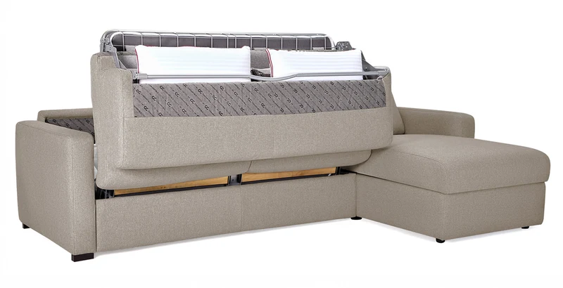 MILANO - Canapé d'angle convertible 4 places - Tweed