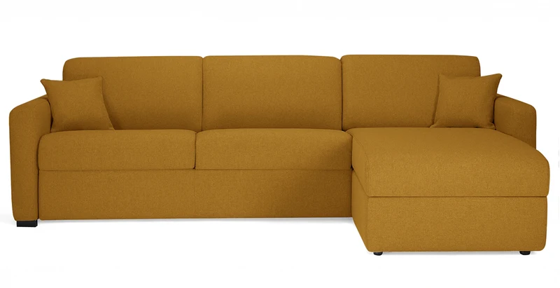 MILANO - Canapé d'angle convertible 4 places - Tweed