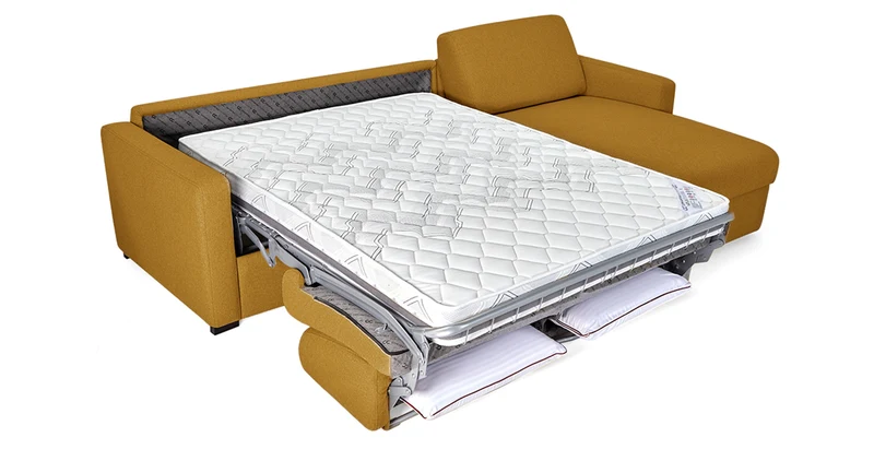 MILANO - Canapé d'angle convertible 4 places - Tweed