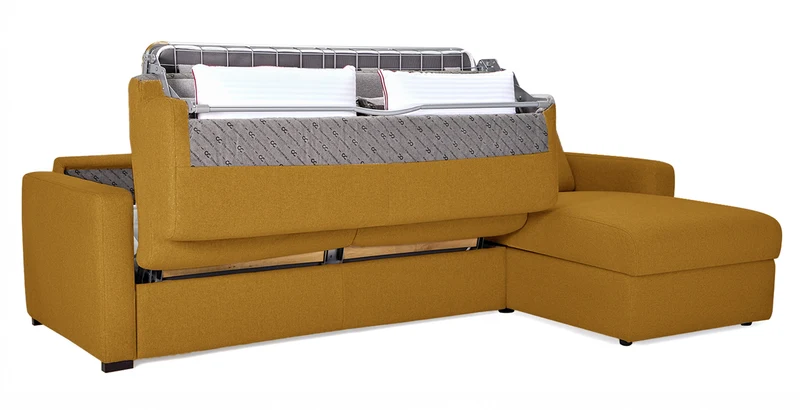 MILANO - Canapé d'angle convertible 4 places - Tweed