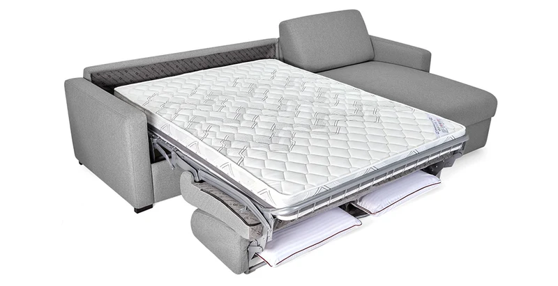 MILANO - Canapé d'angle convertible 4 places - Tweed