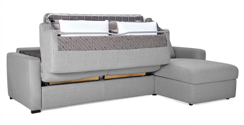 MILANO - Canapé d'angle convertible 4 places - Tweed