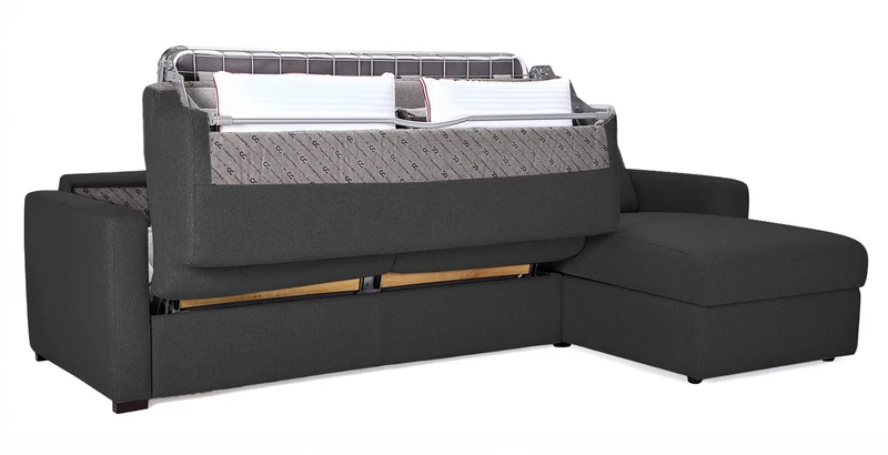 MILANO - Canapé d'angle convertible 4 places - Tweed