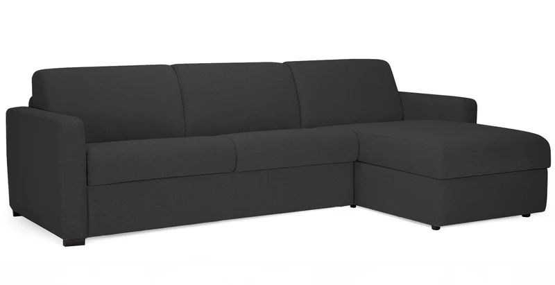 MILANO - Canapé d'angle convertible 4 places - Tweed