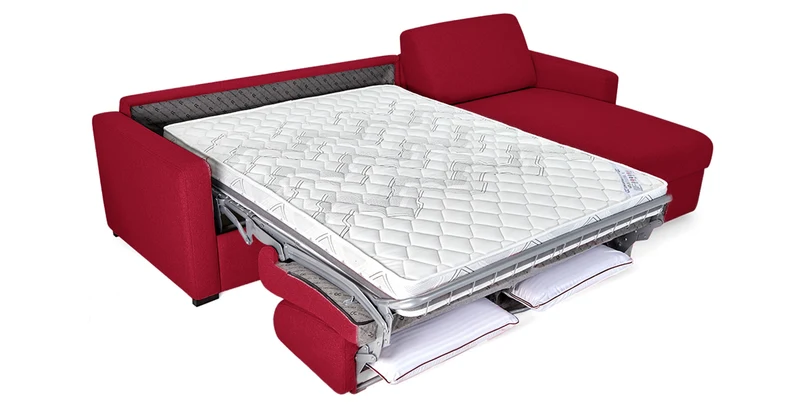 MILANO - Canapé d'angle convertible 4 places - Tweed