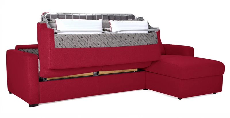 MILANO - Canapé d'angle convertible 4 places - Tweed