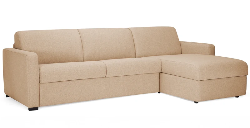 MILANO - Canapé d'angle convertible 4 places - Tweed
