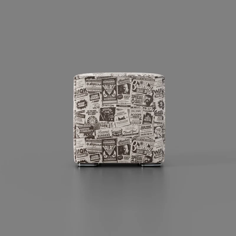 Cube pouf Hawkins Post Stranger Things - Édition Limitée Netflix