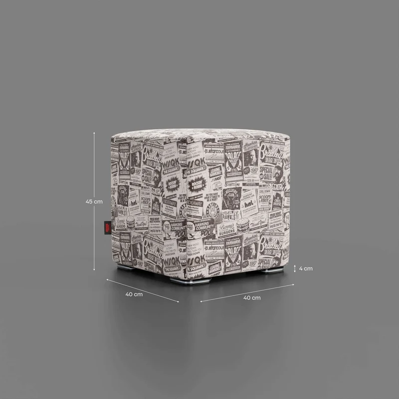 Cube pouf Hawkins Post Stranger Things - Édition Limitée Netflix