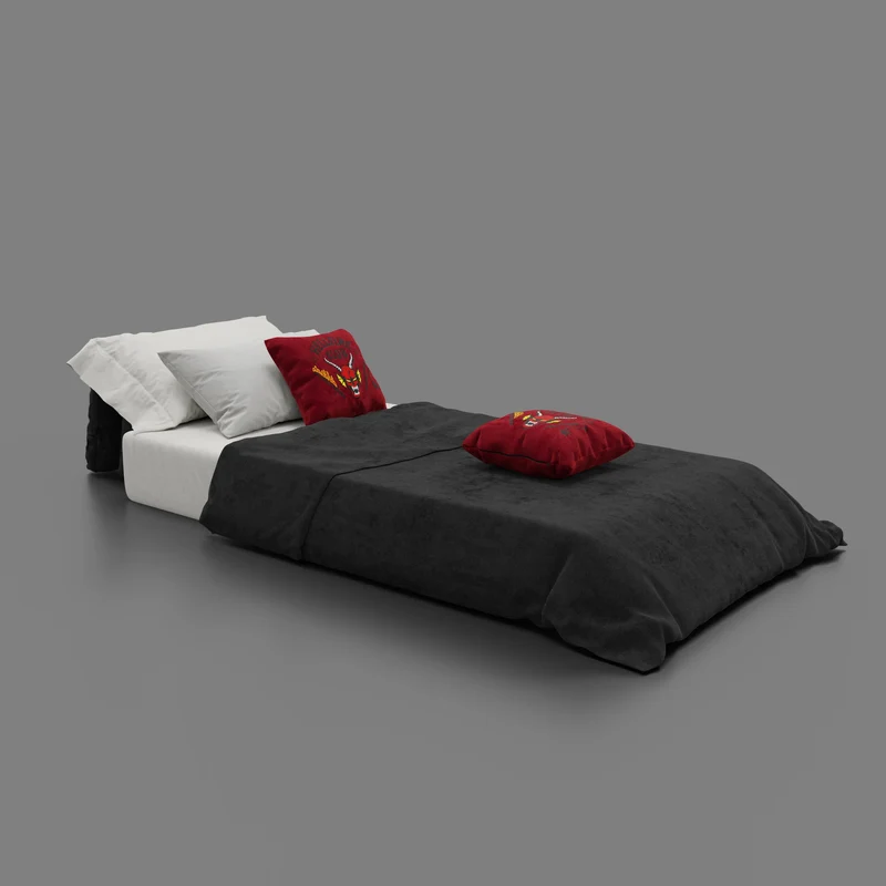 Rift fauteuil-lit Édition STRANGER THINGS avec matelas de 22 cm d'épaisseur et mousse à mémoire de forme - tissu détachable Anthracite