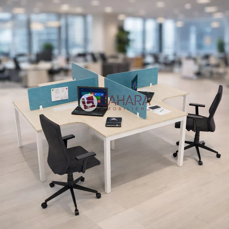 Bureau Bench 4 positions Réf C0651
