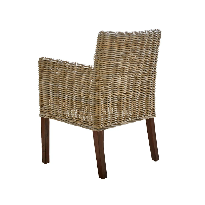 Lot de 4 fauteuil LOBERON Forêt Douce en rotin tressé