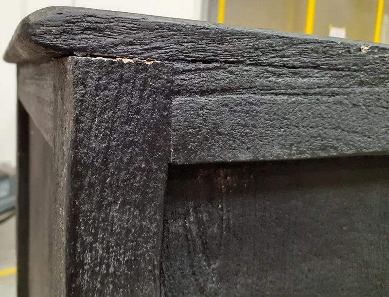 Commode LOBERON Dakota en bois noir