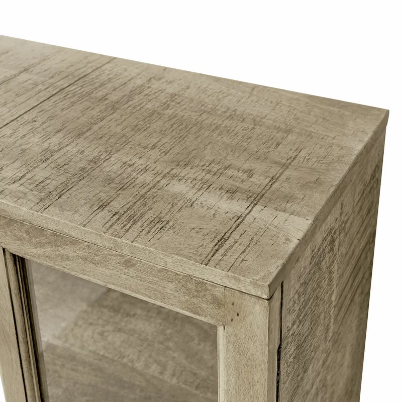 Vitrine LOBERON Stoneham en bois marron