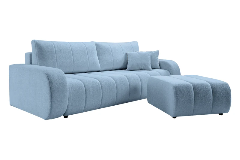 DUO CELESTE - Tissu bouclette