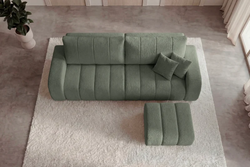 DUO CELESTE - Tissu bouclette