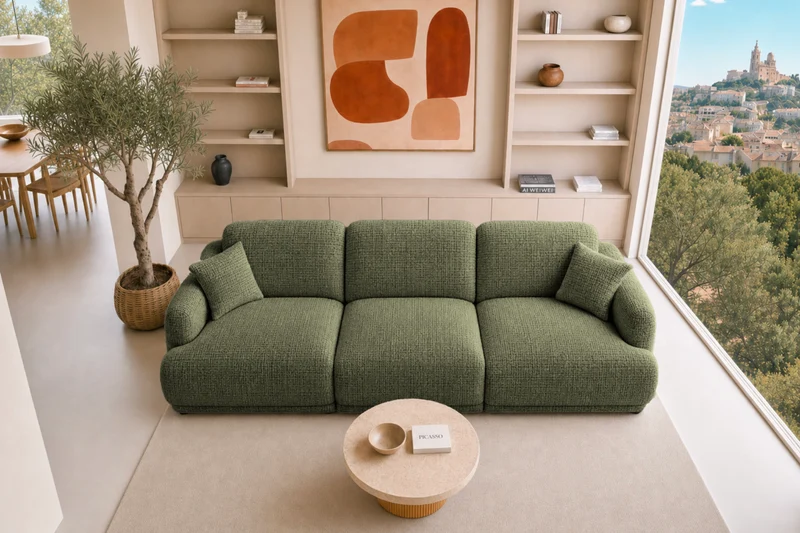 ROSALIE 3 PL - Tissu chenille