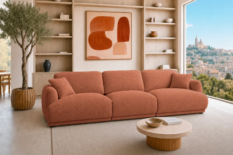 ROSALIE 3 PL - Tissu chenille