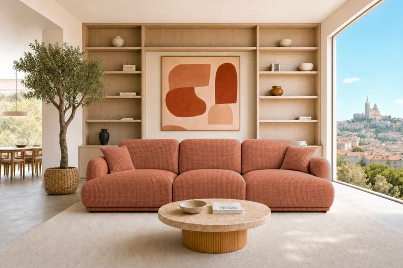 ROSALIE 3 PL - Tissu chenille