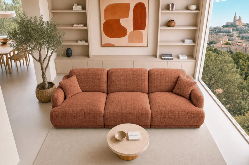 ROSALIE 3 PL - Tissu chenille
