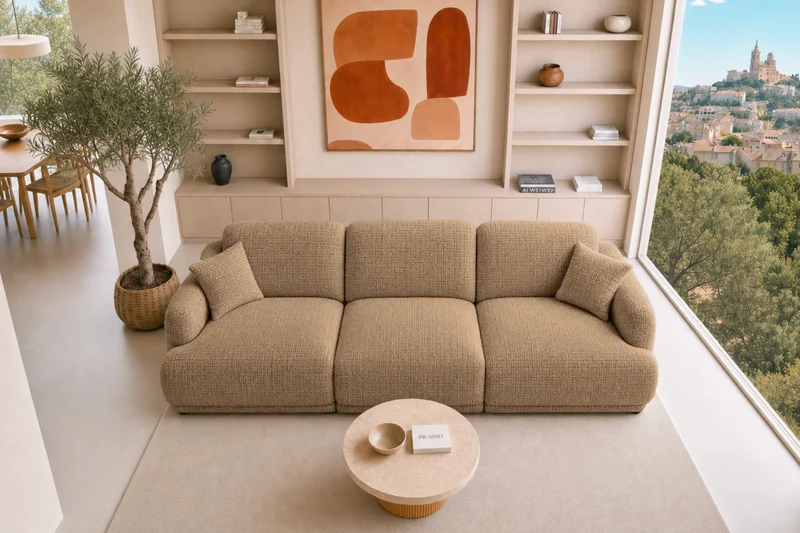 ROSALIE 3 PL - Tissu chenille
