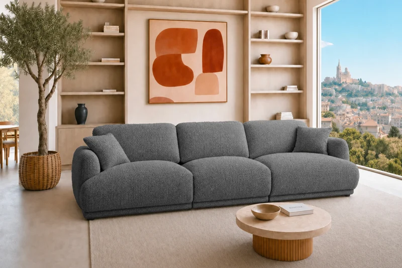 ROSALIE 3 PL - Tissu chenille