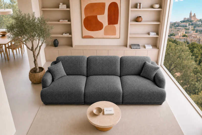 ROSALIE 3 PL - Tissu chenille