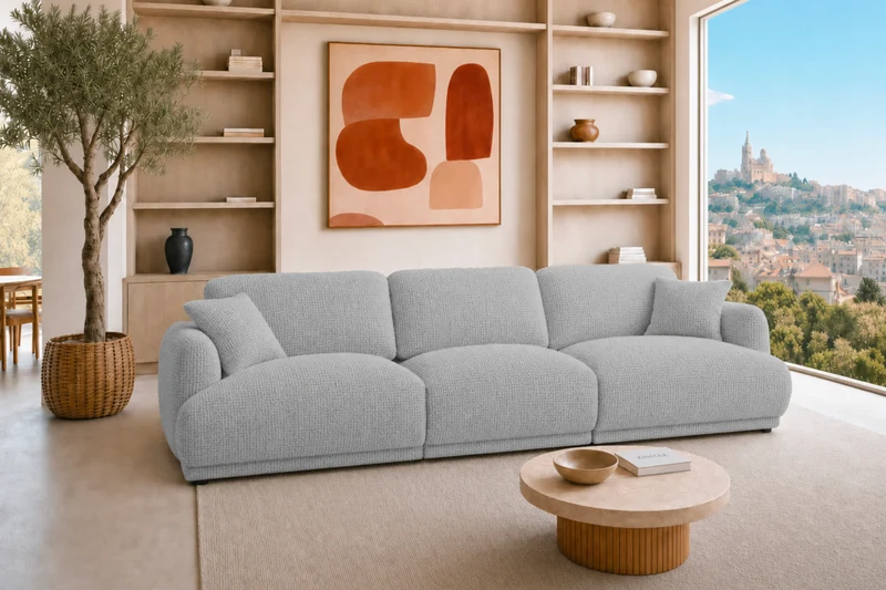 ROSALIE 3 PL - Tissu chenille