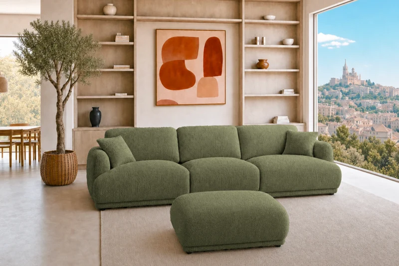 DUO ROSALIE 3 PL - Tissu chenille
