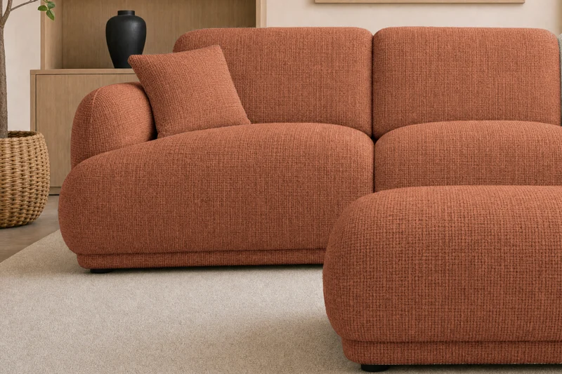 DUO ROSALIE 3 PL - Tissu chenille