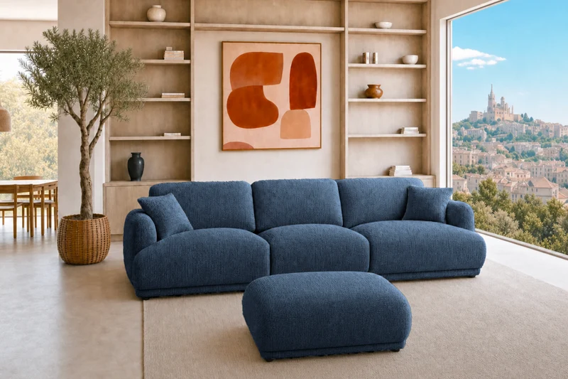 DUO ROSALIE 3 PL - Tissu chenille