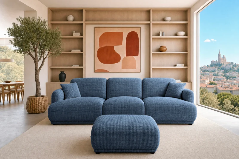 DUO ROSALIE 3 PL - Tissu chenille