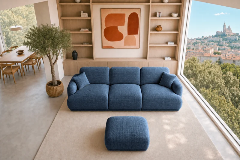 DUO ROSALIE 3 PL - Tissu chenille