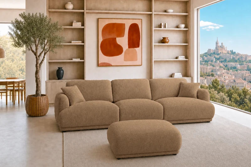 DUO ROSALIE 3 PL - Tissu chenille