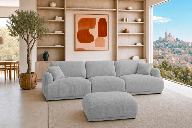DUO ROSALIE 3 PL - Tissu chenille
