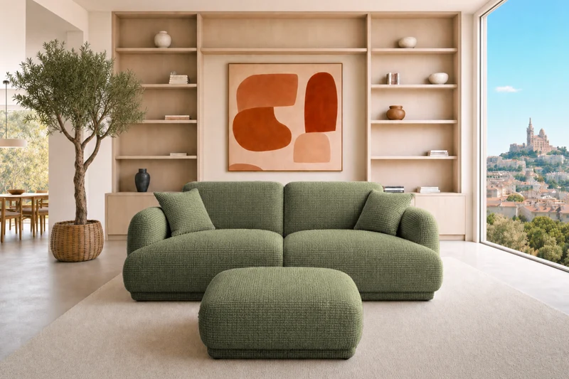 DUO ROSALIE 2 PL - Tissu chenille