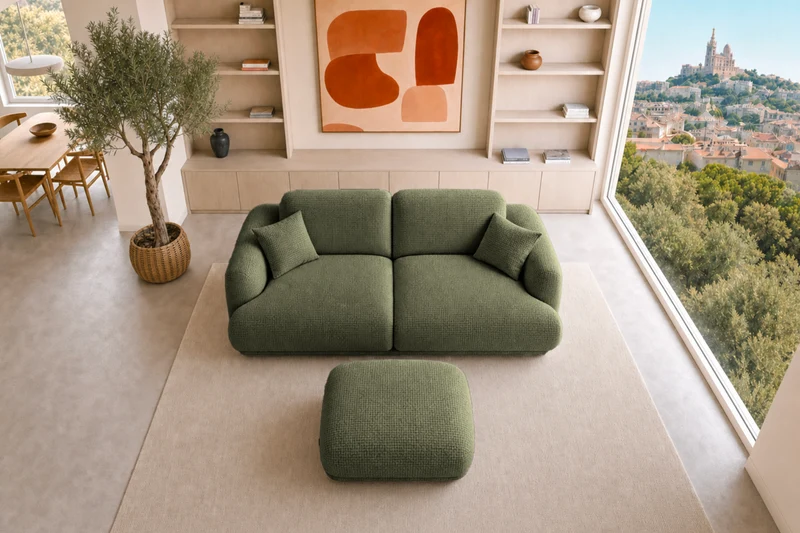 DUO ROSALIE 2 PL - Tissu chenille