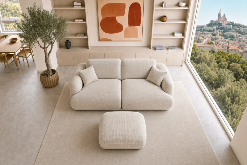 DUO ROSALIE 2 PL - Tissu chenille