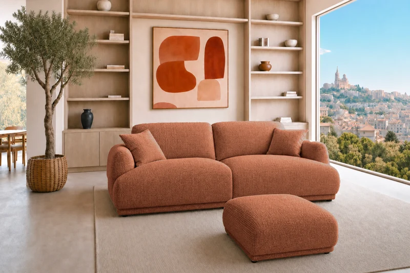 DUO ROSALIE 2 PL - Tissu chenille