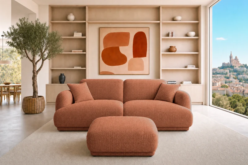 DUO ROSALIE 2 PL - Tissu chenille