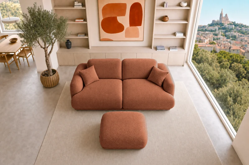 DUO ROSALIE 2 PL - Tissu chenille