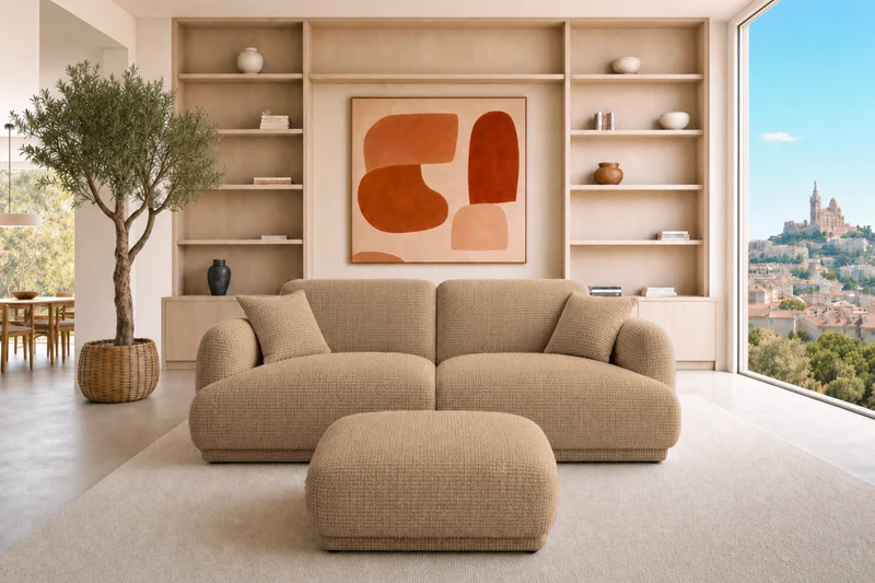 DUO ROSALIE 2 PL - Tissu chenille