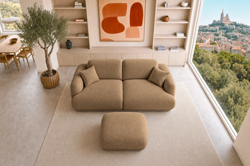 DUO ROSALIE 2 PL - Tissu chenille