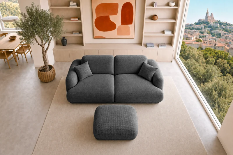 DUO ROSALIE 2 PL - Tissu chenille